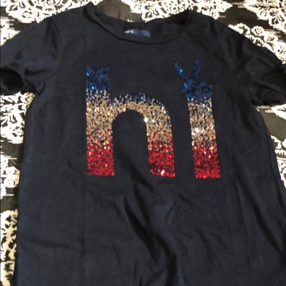 Gap top girls size medium 8 navy